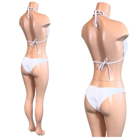 Boutique Basic White Bikini Large Set $39 - Picture 9 of 15